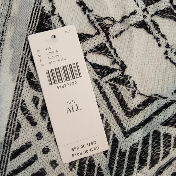 NWT Anthropologie Geometric Open Front Cardigan One Size Fits Most - Picture 9 of 12